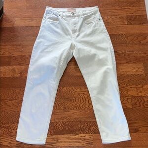 Everlane High Rise Straight Jeans in White Size 29 Ankle